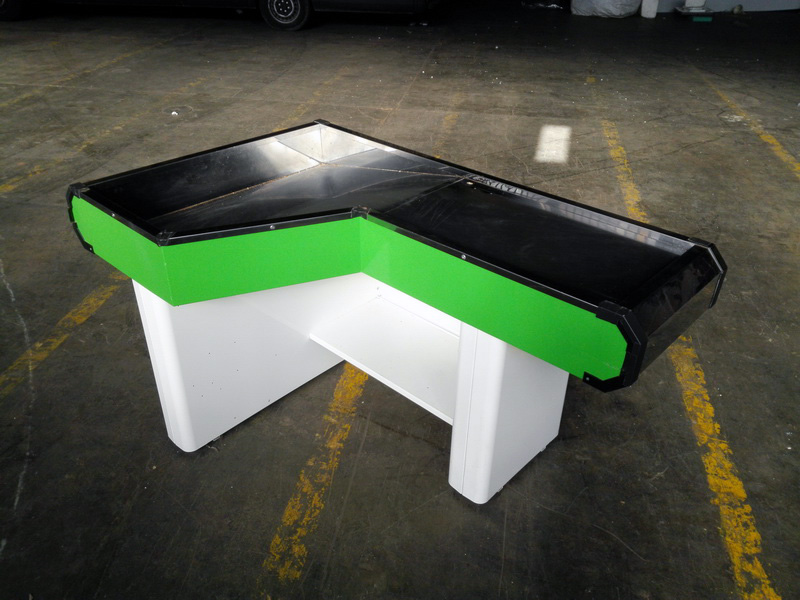 mostrador cajero supermercado fibra inox 87x166x100 1u